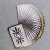 Cannabis Phrog Oracle Deck Cards spread in fan, fade down.